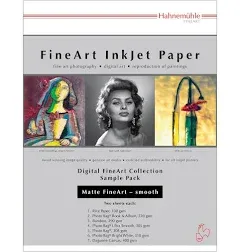 Hahnemuhle Matte Smooth FineArt Inkjet Paper Sample Pack