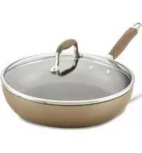 Anolon Advanced Home Hard-Anodized Nonstick Deep Frying Pan with Lid