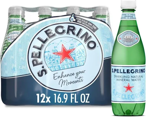 San Pellegrino, Water Sparkling Mineral, 33.8 Fl Oz