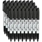 Permanent Markers, 80 Count Black Permanent Markers, Fine Point, Waterproof &amp; 