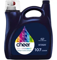 Cheer Liquid Laundry Detergent 64 loads 92 fl oz, HE Compatible (Pack of 2)