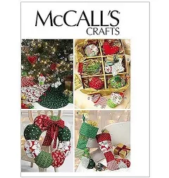 McCall's Patterns M6453 Ornaments, Wreath, Tree Skirt and Stocking, One Size Only