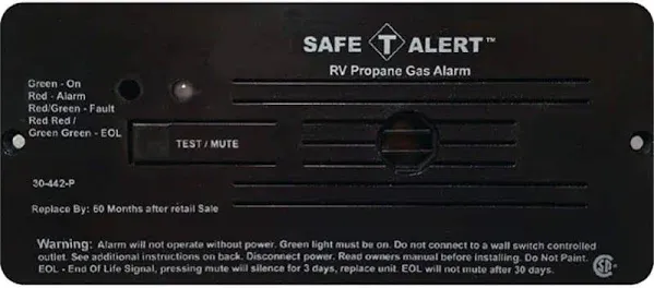 Safe-T-Alert 12V Propane Alarm Flush Mount