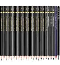 Sketching Pencil Set - 24 Pieces Drawing Sketch Pencil HB,B,2B,3B,4B,5B,6B,7B,8B,10B,12B,14B,H,2H,3H,4H,5H,6H,7H, Includes Charcoal, Eraser, Graphite Pencils for Beginners & Pro Artists