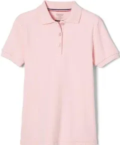 French Toast Girls' Short Sleeve Picot Collar Polo School Uniform Shirt (Standard and Plus)