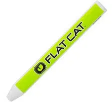 Flat Cat Original Standard Golf Putter Grip, Male, White/lime