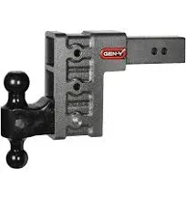 Gen-Y Hitch Mega-Duty 32K 6" Drop Hitch and Dual-Ball, 2.5" Shank