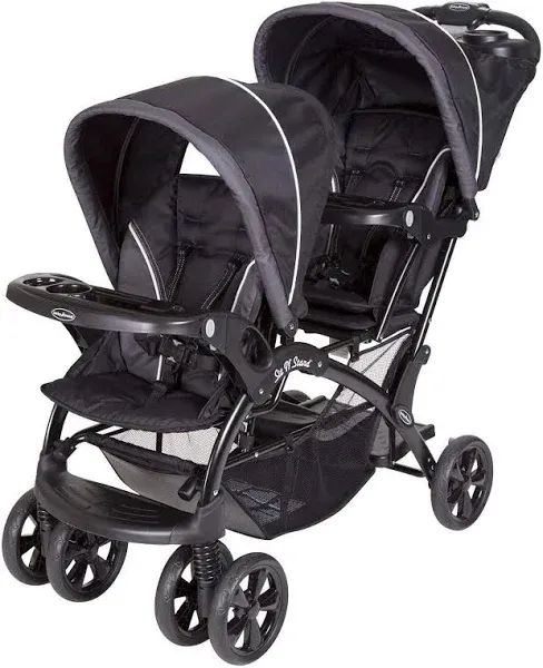 Sit N&#039; Stand Double Stroller, Onyx