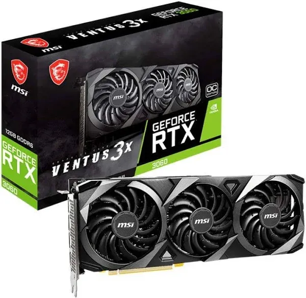 MSI GeForce RTX 3060 Ventus 3X OC GDDR6 Card