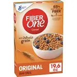 Whole Grain Original Bran Cereal - High Fiber, 19.6 oz