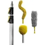 DOCAZOO DocaPole Microfiber Duster with Telescopic Extension Pole, 5-12 Ft (2...