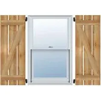 Ekena Millwork TimberCraft 5 3/8" Spaced Board-n-Batten Shutters w/Z-Bar