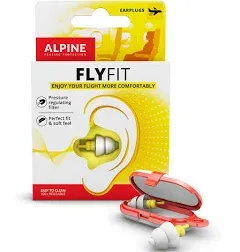 Alpine Flyfit - Earplugs for Pressure Relief &amp; Preventing Ear Pain While Flying 