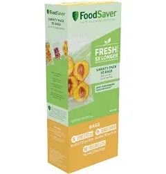 FoodSaver Vacuum Sealer Bags Variety Pack 30-Count