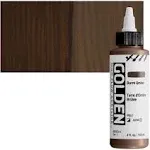 Golden : High Flow : Acrylic Paint : 118ml (4oz) : Burnt Umber