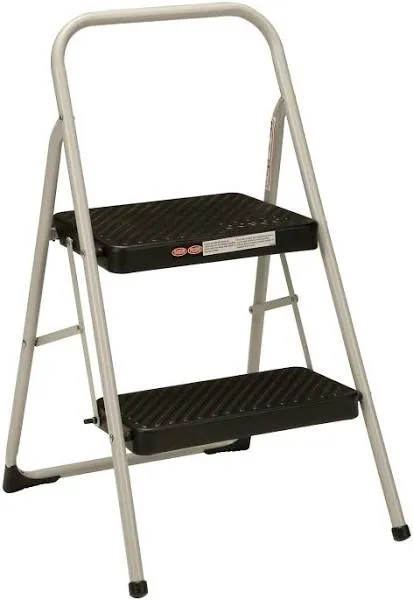 Cosco 11310PBL4 Signature Series Two Step Steel Step Stool with Plastic Steps