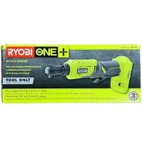 Ryobi Cordless Ratchet 18V+4-Position Rotating Head+ 2 LED Light (Tool-Only)