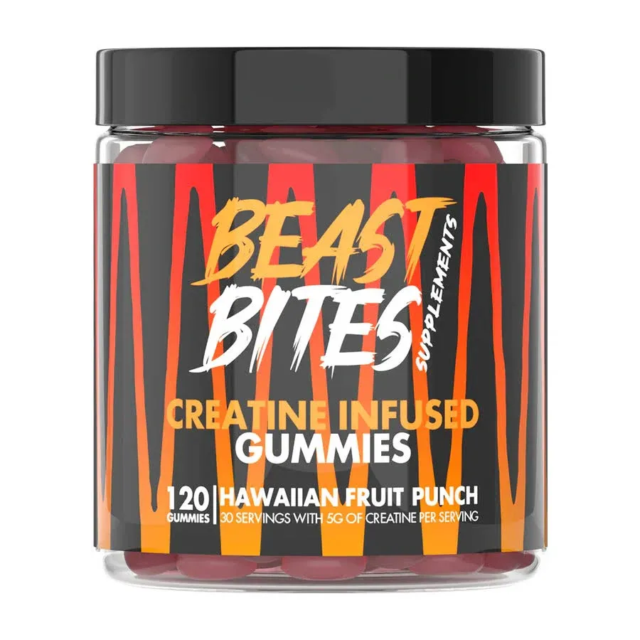 Beast Bites - Creatine Infused Gummies Hawaiian Fruit Punch