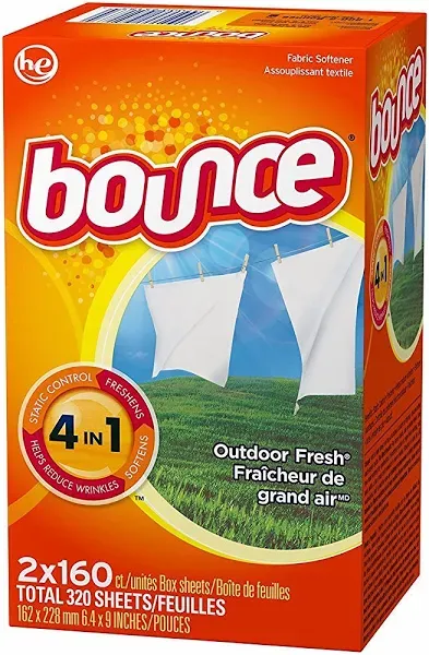 Bounce Outdoor Fresh Fabric Softener Dryer Sheets