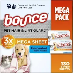 Bounce® Pet Hair & Lint Guard™ Fresh Scent Dryer Sheets - 40 Count