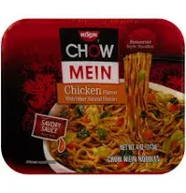 Nissin Chow Mein Noodles, Chicken Flavor - 4 oz