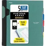 Five Star Flex Refillable Notebook + Study App, 1 Inch Binder with Customizab...