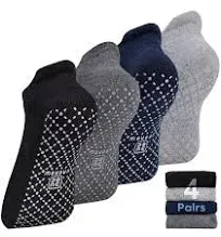 unenow unisex Non Slip Grip Socks with Cushion for Yoga Pilates Barre Home & Hospital