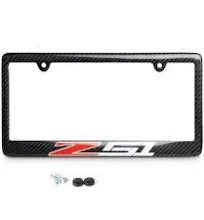 C7 Corvette West Coast Corvette Z51 License Plate Frame - Carbon Fiber