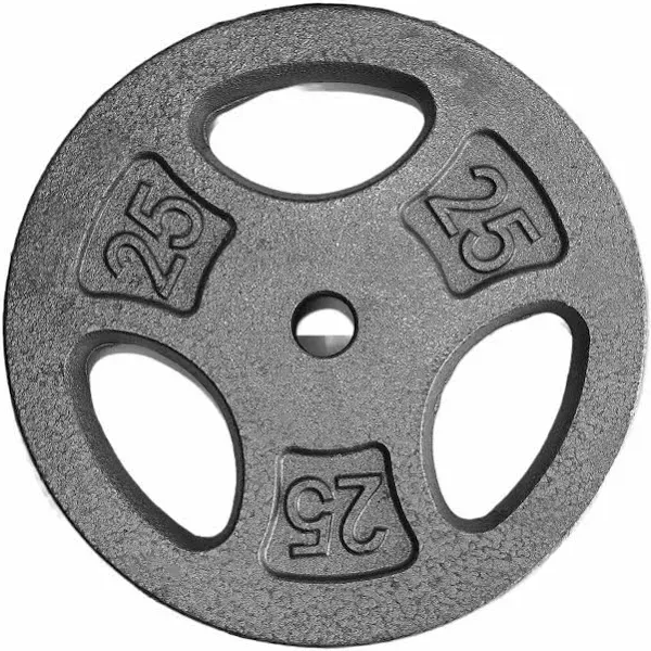 Single Barbell Plate Standard Weightlifting Plate, 5 lbs, 1-inch Hole