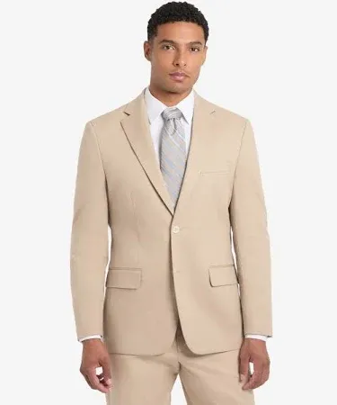 Tommy Hilfiger Men's Modern Fit Solid Suit Separates Jacket Khaki