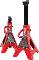 BIG RED AT42002R Torin Steel Car Jack Stands: 2 Ton 4,000 lb Capacity, Red, 1