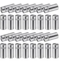 48 Packs Sign Standoff Screws Advertising Screws Stainless Steel Wall Standof...