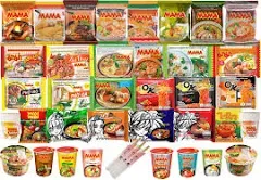 HCG Thai Ramen Noodles Variety Pack with Mama Soup and Wai Wai Quick Instant ...