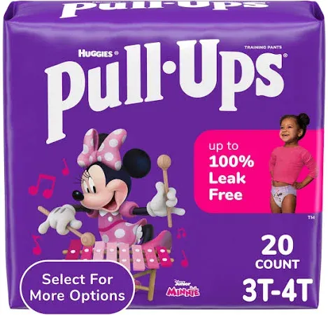 Pull Ups Training Pants, Disney Junior Minnie, 2 T 3 T (16 34 Lbs) 23 ea