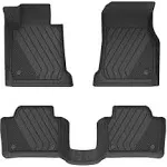 3W BMW F30 3 Series 320i 328d 328i 330e 330i 335i 340i RWD & Sedan 2013-2018 Custom Floor Mats TPE Material & All-Weather Protection (NOT for 335is & GT & X-Drive)