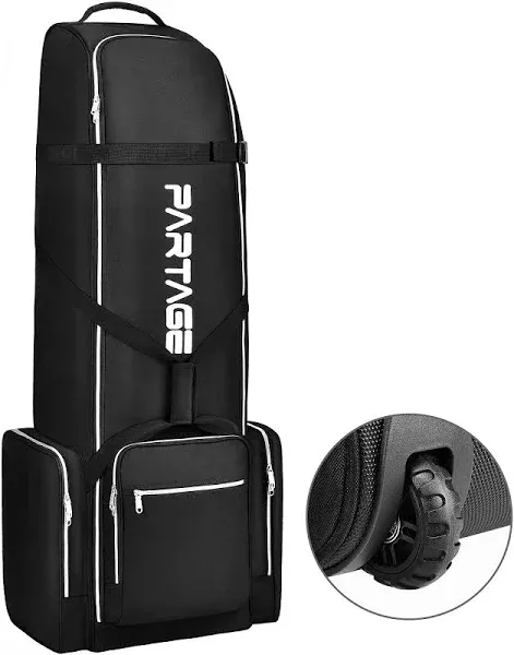 Partage Golf Travel Bag with Wheels,Golf Travel Case for Airlines