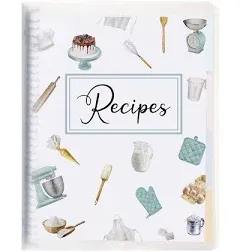 Blank Recipe Book To Write in Your Own Recipes 8.5 x 11, Waterproof Recipe Book Holds 300 Recipes, Recipe Binder, Recipe Book Blank, Recipe Notebook, Cookbook Binder, Recipe Journal, Blank Cookbook