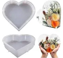 Flexyony Resin Silicone Molds Large Heart Hexagon Resin Molds Deep Epoxy Resin Mold for Flowers Preservation Resin Art Resin Casting DIY (A-Heart)