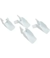 Camco 42123 Gutter Extensions - Pack of 4 , White