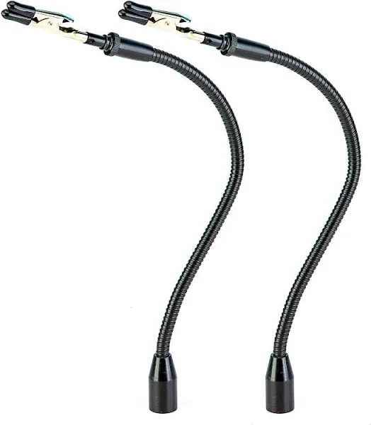 Fstop Labs - 2 Pack Set Flexible Gooseneck Metal Arms with Alligator Clips fo...