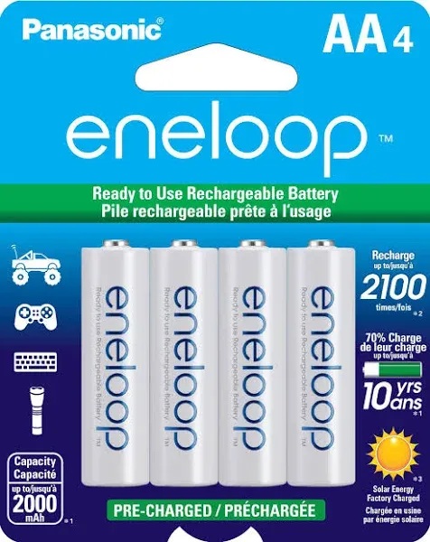 Panasonic Eneloop Rechargeable AAA Batteries