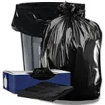 Plasticplace 40-45 Gallon Contractor Bags, Black (50 Count)