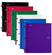 Five Star ~ Flex ~ 1&#034; Hybrid NoteBinder ~ 200 Sheet Capacity Red