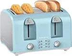 4 Slice Toaster with Extra Wide Slots, 1400W Countertop Toaster Home Cooking