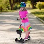 MADOG Toddler 3-Wheel Mini Scooters for Kids 3-5, 2-in-1 Height Adjustable Boys and Girls Scooter with Light Up Wheels