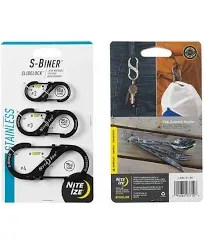 Nite Ize S-Biner SlideLock - 3 Pack - Black