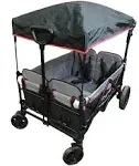 Wonderfold Wagon X4 Pull/Push Quad Stroller Wagon Black