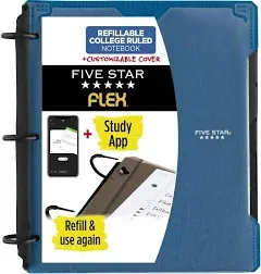 New Mead Five Star FLEX Hybrid 1&#034; NoteBinder; Large 3 ring 200 pg capacity; SAVE