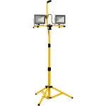 Portable Dual LED Worklight Floodlights w/Tripod 3200 Lumens