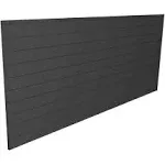 Proslat 8 ft. x 4 ft. PVC Slatwall - Charcoal